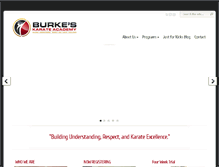 Tablet Screenshot of burkeskarate.com